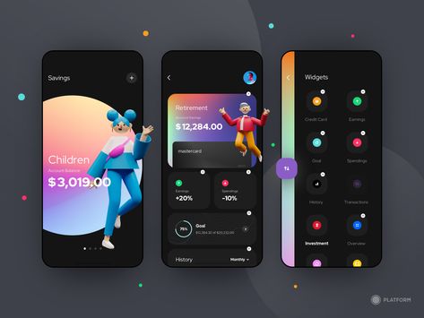 App Design Trends, Saving App, Ui Design Dashboard, Ux App Design, Ui Design Trends, Ux Mobile, Mobile App Design Inspiration, App Interface Design, Finance App