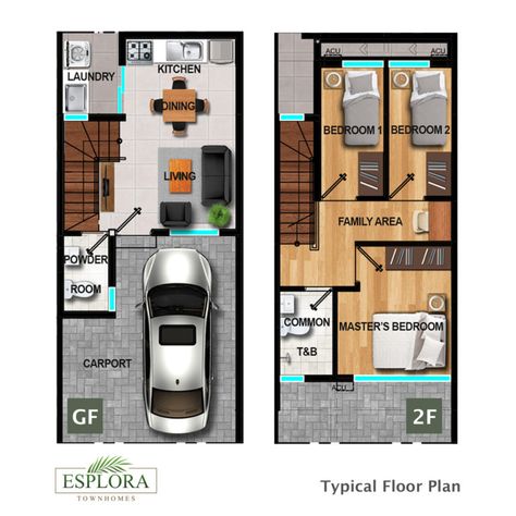 Esplora 2 – affordable RFO Antipolo Townhouse – Bahay Central Bedroom With Toilet, Antipolo Rizal, Master's Bedroom, Site Development Plan, Toilet And Bath, Layout Site, Contemporary Townhouse, Dining Area Kitchen, Antipolo