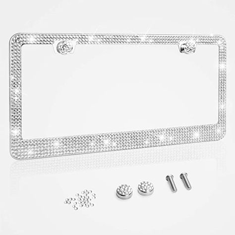 Diamond Car, Girly Car, Car Plates, Car License, Car License Plate, License Plate Covers, License Plate Frame, Plate Frames, Stainless Steel Frame