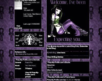 Heyspace Layout, Myspace Aesthetic Layout, Purple Mall Goth, Carrd Inspo Dark, Spacehey Layouts, Myspace Aesthetic, Myspace Layout, 2000s Goth, Purple Goth