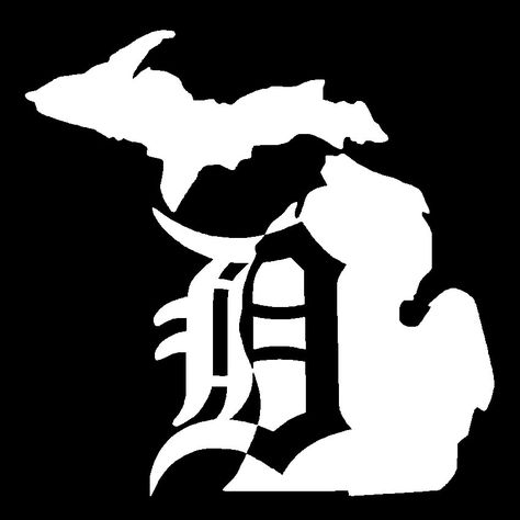 Michigan Detroit Tigers Vinyl Decal Car Truck by EvolutionGraphics Detroit Tattoo, Old English D, Detroit Sports, Vinyl Window Decals, Car Window Decals, Junk Drawer, Car Decals Vinyl, Detroit Tigers, Detroit Lions