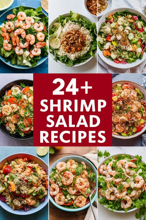 24+ Delicious Shrimp Salad Recipes You'll Want to Make for Every Occasion!... Shrimp salad is perfect for any meal!... These delicious recipes are fresh and flavorful. featuring ingredients like avocado. mango. lemon. and herbs. Whether it’s a picnic or a dinner party. you’ll find the ideal shrimp salad to impress your family and friends. Try these tasty ideas today!... https://ostrali.com/foodr/shrimp-salad-recipes Shrimp On Salad Recipes, Shrimp Cocktail Salad Recipes, Shrimp For Salad Recipes, Asian Shrimp Salad Recipes, Best Shrimp Salad Recipe, Green Salad With Shrimp, Shrimp Salads For Dinner, Shrimp Cocktail Salad, Salad With Shrimp Recipes