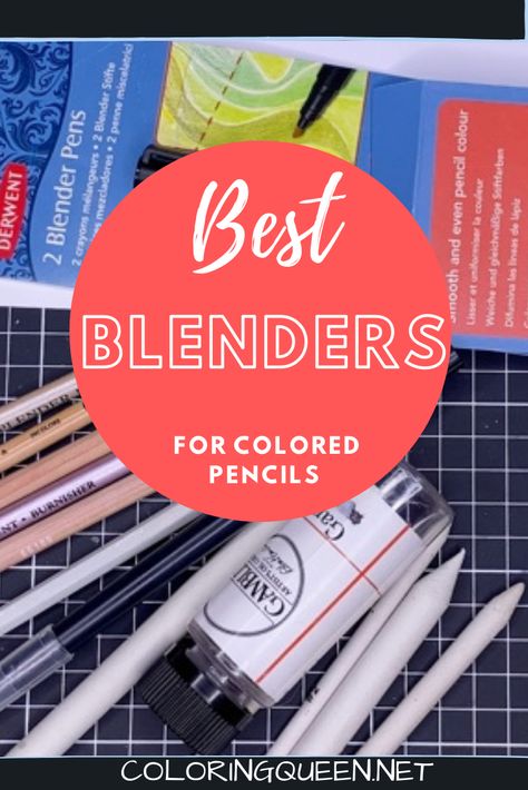 Blending Pencil, Crayola Pencils, Tombow Markers, Noir Color, Water Color Pencil, Blender Pen, Best Blenders, Spectrum Noir, White Pencil