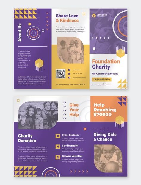 Nonprofit Design, Leaflet Layout, Event Brochure, Brochure Design Layouts, Mises En Page Design Graphique, Brochure Design Creative, Business Brochure Design, Brochure Design Layout, Brochure Inspiration