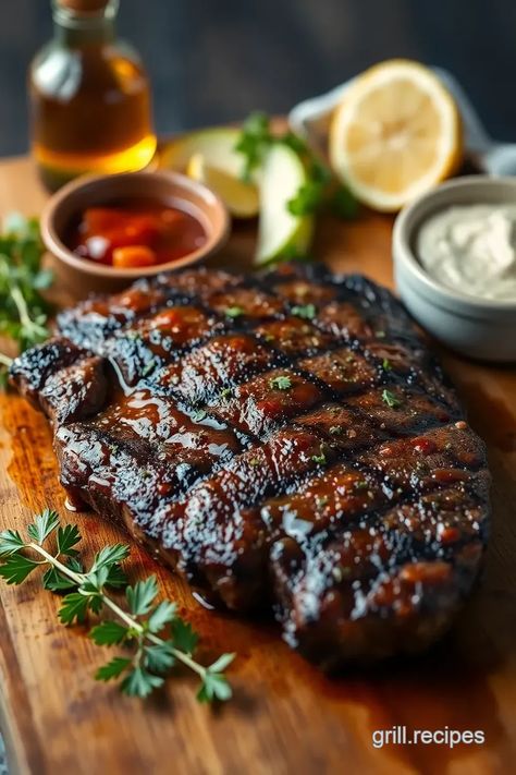 Grilled Sirloin Steak with Flavorful Marinade - Grill Recipes Cajun Steak Marinade, Sirloin Tip Marinade, Sirloin Marinade Recipes, Sirloin Steak Recipes Grilled, Grilled Sirloin Steak Recipes, Sirloin Marinade, Sirloin Steak Marinade, Top Sirloin Recipes, Grilled Sirloin Steak