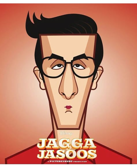 Bollywood Caricature, Jagga Jasoos, Caricature Ideas, Celebrity Cartoon, Andaz Apna Apna, Indian Cartoon, Cartoons Krishna, Film Illustration, Map Mural