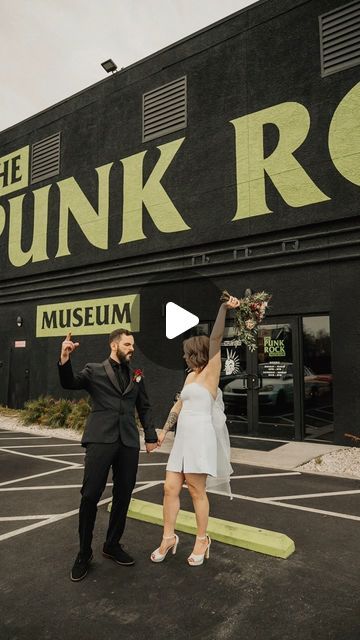 Punk Rock Wedding, Rock Museum, Couples Getting Married, Rock Wedding, Rock N, Punk Rock, Got Married, Getting Married, Las Vegas