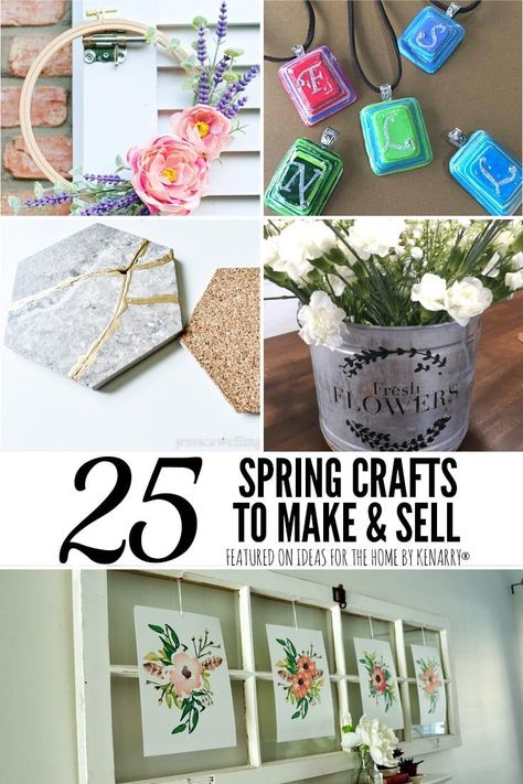 These are the best-selling spring crafts to make and sell. Browse the ideas on this list and find a few things that you can resell for a profit! #Kenarry #IdeasForTheHome Spring Crafts To Sell, Crafts Spring, Diy Spring Crafts, Spring Projects, Sell Diy, Dollar Tree Diy Crafts, Craft Show Ideas, Crafts To Make And Sell, Spring Gifts