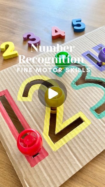 Crafts With Numbers Preschool, Number Activities For Two Year Olds, Number Ideas For Preschool, Number Teaching Activities, Easy Numbers Activities, Learn Numbers Activities, Preschool Number One Activities, Number Nine Activities For Preschool, Activities To Learn Numbers