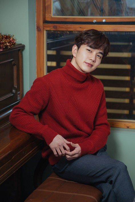 Yoo Seung Ho Pulls Off a Red Turtleneck Sweater and His First Rom-com Drama Role for I am Not a Robot | A Koala's Playground Actor Resume, I Am Not A Robot, Yo Seung Ho, Red Turtleneck Sweater, Yoo Seung Ho, Red Turtleneck, A Robot, Human Poses, Child Actors