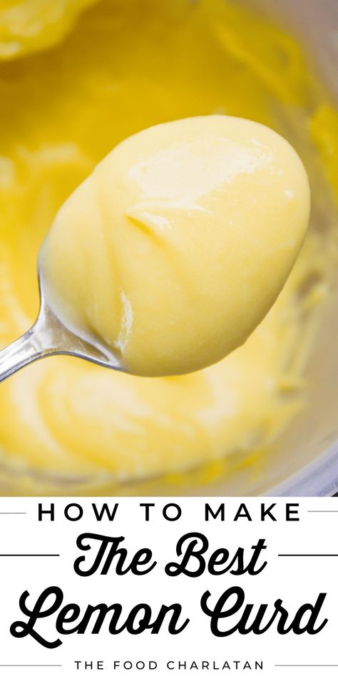 Easy Lemon Curd, The Food Charlatan, Lemon Curd Recipe, Lemon Custard, Food Charlatan, Curd Recipe, Cake Fillings, Lemon Desserts, Lemon Recipes