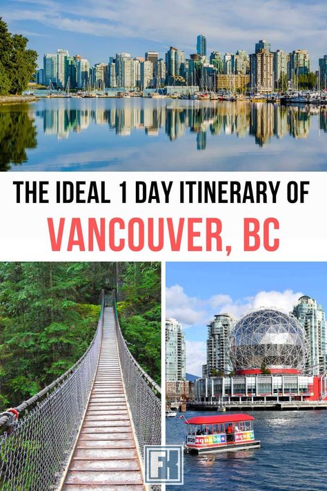 Short on time but still want to experience Vancouver? On this one-day itinerary, you'll have eight options to see the city's best sites depending on your interests. Whether you like hiking, adventure or feel of the urban vibe, your 24 hour stay will surely be memorable. Vancouver Itinerary, Brandywine Falls, Lynn Canyon, Vancouver Aquarium, Vancouver City, Vancouver Travel, The World Is Your Oyster, Granville Island, Niagara Falls Canada