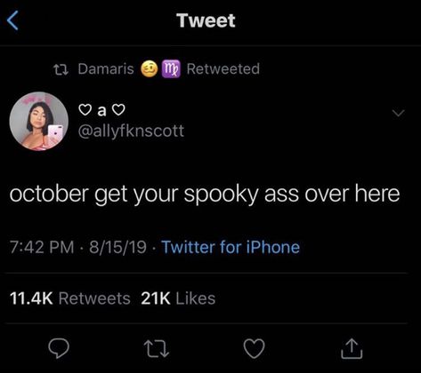 Halloween Tweet, Mood Memes, Talking Quotes, Halloween Vibes, Fall Birthday, Silly Me, Relatable Quotes, Tweet Quotes, Felt