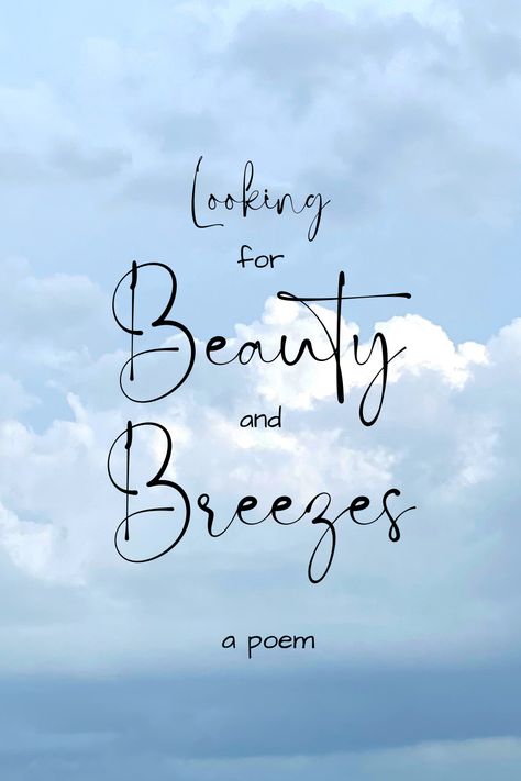 "When the sun hides behind a blanket of clouds and the muggy air squeezes the breath from my chest // I look for a breeze anywhere anyhow as heat seems to rise from the cracks of the earth // I don't care what the calendar says, summer arrived ages ago // and even though I'm melting like an ice cream cone I'll look for the beauty I know will be found." Inspirational poetry || look for the good quotes || beauty is everywhere quotes || summer heat quotes || KarenHesslerAuthor.com #keepgoing Summer Heat Quotes, Breeze Quotes, Poems About Beauty, Heat Quotes, Look For The Good, Inspirational Poetry, Quotes Summer, Quotes Beauty, Morning Walks