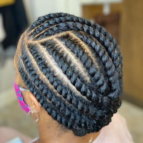 Natural Hair Flat Twist, Flat Twist Styles, Flat Twist Hairstyles, Flat Twists, Twist Updo, Flat Twist Updo, Twisted Hair, Hairstyles For Natural Hair, Ghana Braids