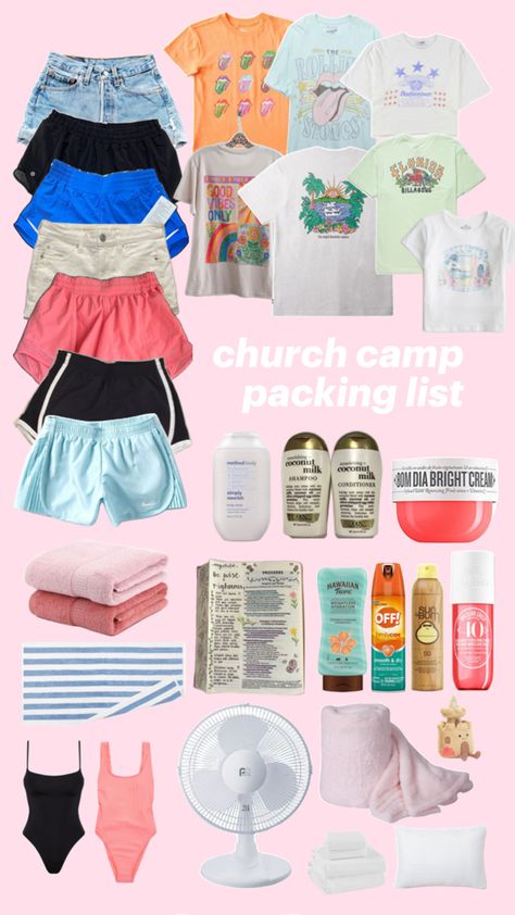 Church Camp Packing List, Summer Camp Packing List, Church Camp Outfits, Church Camp Packing, Summer Camp Outfits, Summer Camp Packing, Camp Packing List, Faith Based Books, Camp Packing