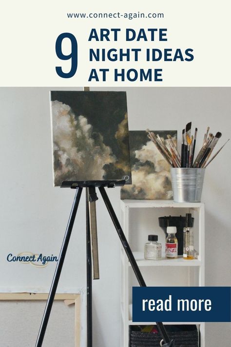 These art date night ideas at home are so creative. Art Date Night, Couple Art Activities At Home, Date Night Art Project, Art Date Night At Home, Artsy Date Ideas, Couples Art Projects Diy, Paint At Home Date Night, Date Paint Night At Home, Art Date Ideas