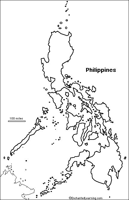 Outline Map Research Activity #1 - Philippines - EnchantedLearning.com Philippine Map Art, Philippine Map Outline, Philippine Map Drawing, Tourism Notes, Philippines Drawing, Pray Wallpaper, Philippines Tattoo, Nursery Rhymes Lyrics, Philippine Map