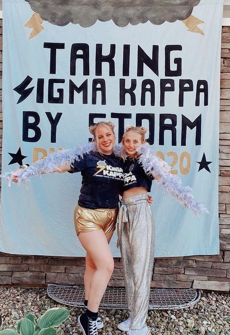 Storm Bid Day, Storm Lightning, Sorority Themes, Recruitment Themes, Spring Recruitment, Rush Week, Sorority Recruitment Outfits, Recruitment Outfits, Bid Day Shirts