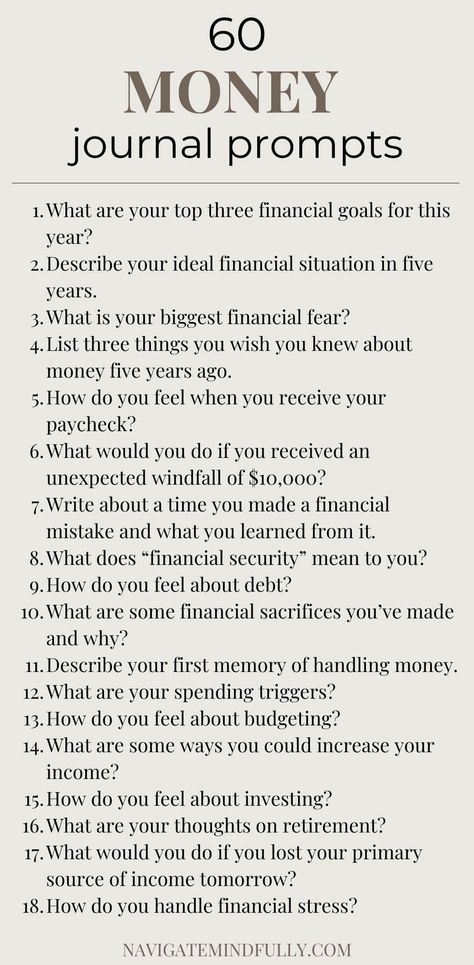 money journal prompts Financial Journal Prompts, Journal Prompts Goal Setting, Journal Prompts For Change, Divorce Journal Prompts, Money Journal Prompts, Business Journal Prompts, Money Prompts, Savings Inspiration, Spending Journal