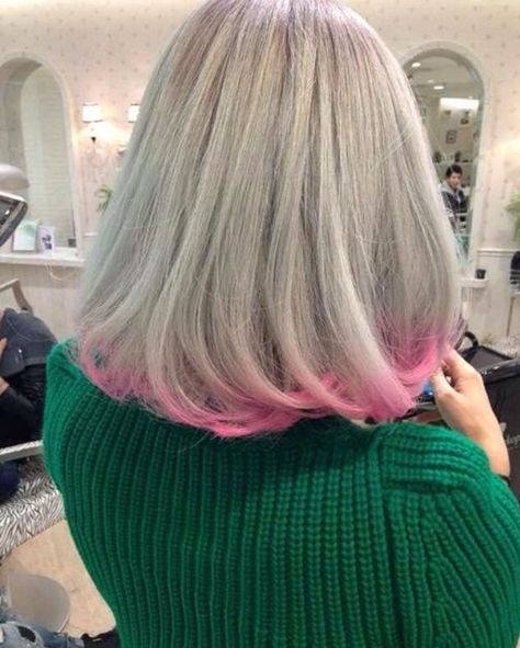 Hair Colorful, Dip Dye Hair, Hair Gray, Silver Grey Hair, Hair Guide, Big Chop, Pastel Hair, Hair Inspo Color, Hair Envy