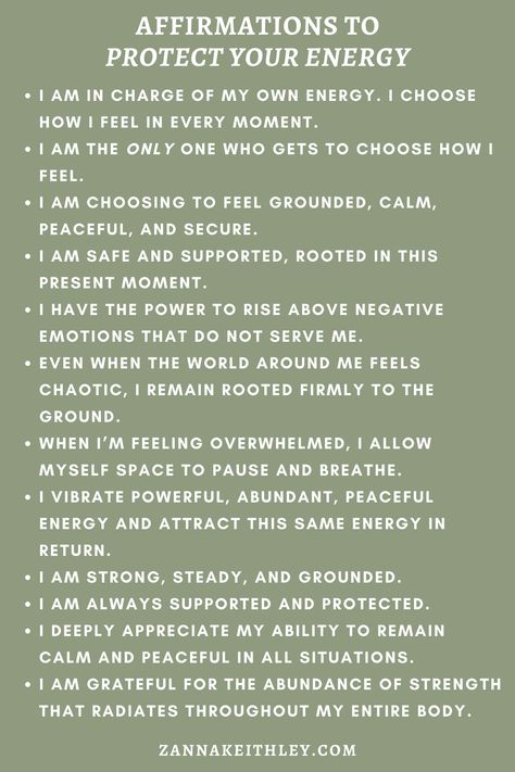 Protect Your Energy, Healing Affirmations, Energy Healing Spirituality, Daily Positive Affirmations, Journal Writing Prompts, Morning Affirmations, Self Affirmations, Self Love Affirmations, Positive Self Affirmations