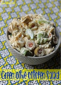 See Aimee Cook: Green Olive Chicken Salad Green Olive Pasta, Olive Chicken, Chicken Salad Recipe Easy, Easy Chicken Salad, Olive Salad, Olive Recipes, Savory Salads, Ham Salad, Chicken With Olives