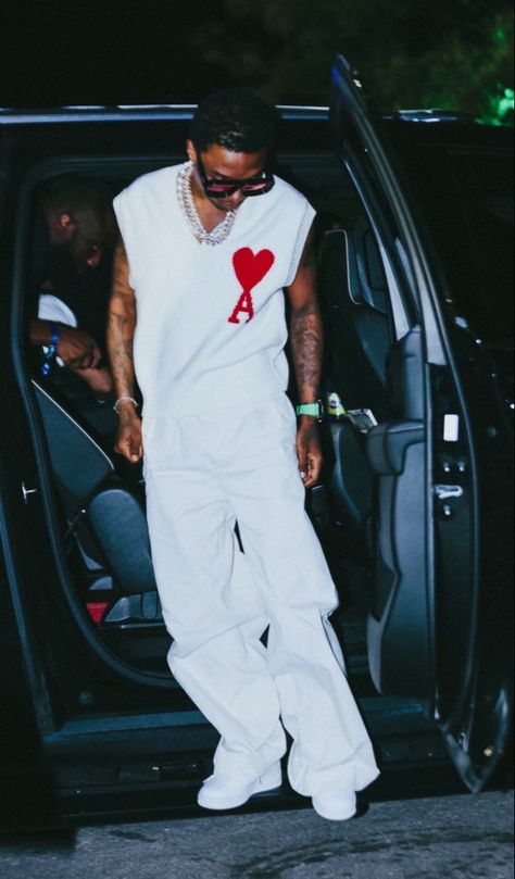 Mens Astetic, Wizkid Style, Wizkid Outfits, Ariat Mens Outfits, All White Outfit Men, Men Club Outfit Night, فنسنت فان جوخ, Loafers Men Outfit, Mens Linen Pants