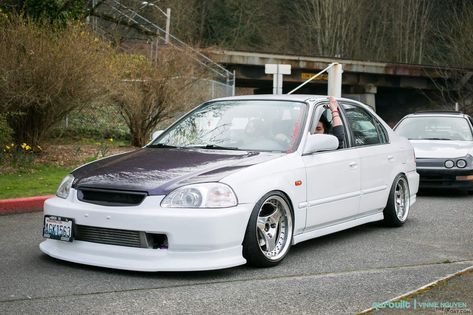 1996 Honda Civic, Kids Booster Seat, 1999 Honda Civic, Datsun Pickup, Jdm Wallpaper, Stance Cars, Civic Lx, Honda Civic Sedan, Civic Sedan