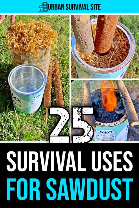 Discover 25 creative and practical ways to upcycle sawdust for various survival situations and DIY projects. Uses For Sawdust, Storing Root Vegetables, Nuclear Survival, Sawdust Uses, Mre Food, Survivor Tips, Best Emergency Food, Survival Preparedness, Black Walnut Tree