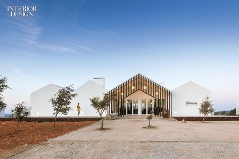 Tour Miguel Correia's Green Design for Sobreiras-Alentejo Country Hotel Hotel Restaurant Design, European Hotel, Hotels Portugal, Future Architecture, Cal Poly, Family Park, Exterior Inspiration, Warehouse Design, Eco Hotel