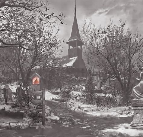 Resident Evil 8 Aesthetic, Resident Evil Village Aesthetic, Resident Evil Aesthetic, Re8 Village, Rosemary Winters, Places Aesthetic, Resident Evil 8, Evil Pictures, Lady Dimitrescu