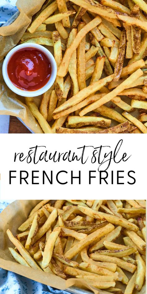 The Best Deep Fried French Fries Deep Fryer French Fries, Deep Fried Fries Homemade, Double Fry French Fries, Twice Fried French Fries, Homemade Fries In Deep Fryer, Deep Fry French Fries, Double Fried French Fries, Fried French Fries, Deep Fried French Fries