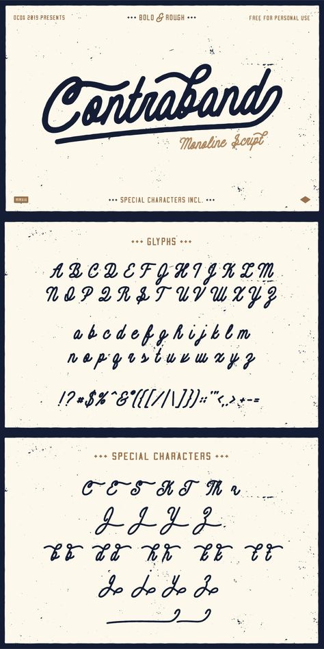 CONTRABAND - FREE MONOLINE SCRIPT FONT on Behance Vintage Script Lettering, Monoline Script Font, Nightmare Before Christmas Font, Script Fonts Alphabet, Christmas Fonts Alphabet, Christmas Fonts Free, Monoline Script, Script Alphabet, Holiday Fonts