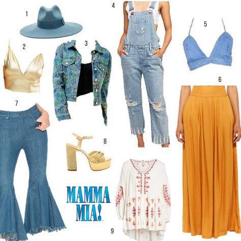 Donna Sheridan, Abba Outfits, Throwback Outfits, Mode Hippie, 70s Inspired Fashion, 70s Outfits, Lily James, Mama Mia, Green Outfit