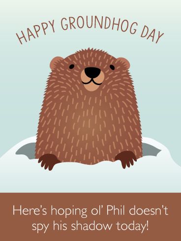 Groundhogs Day, Punxsutawney Phil, Happy Groundhog Day, Stem Classroom, Birthday Reminder, Different Holidays, Groundhog Day, Crossed Fingers, Instagram Post Template