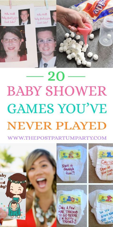 Postpartum Party, Unique Baby Shower Games, Baby Shower Game Gifts, Baby Shower Games For Large Groups, Easy Baby Shower Games, Baby Shower Games Coed, Baby Shower Games Unique, Funny Baby Shower Games, Fun Baby Shower Games