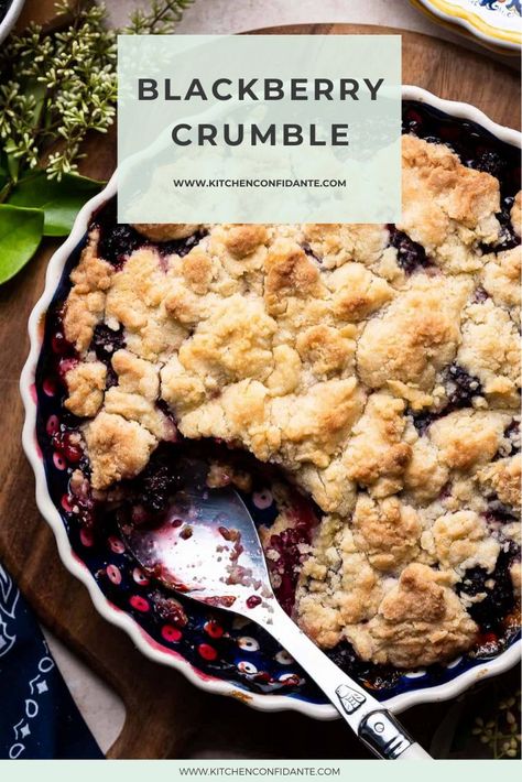 Blackberry Dessert Recipes, Fruit Crumble Recipe, Berry Cobbler Recipes, Blackberry Dessert, Blackberry Cobbler Recipe, Cobbler Recipes Easy, Blackberry Crumble, Blackberry Recipes, Fruit Crumble