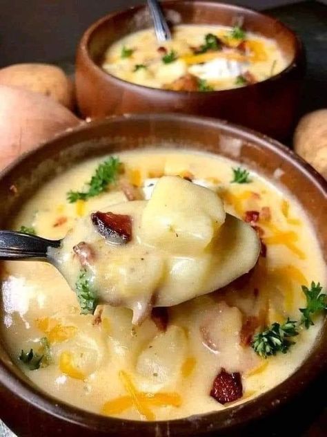 Healthy Slow Cooker Recipes ! | ## Ingredients | Facebook Healthy Slow Cooker Recipes, Leftovers Soup, Creamy Potato Soup, Healthy Slow Cooker, Slow Cooker Recipes Healthy, Creamy Potato, Hearty Soups, Unsweetened Almond Milk, Cooking Instructions