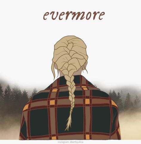 Evermore Album Cover Drawing, Taylor Swift Drawing Evermore, Evermore Taylor Swift Painting, Evermore Drawings Taylor Swift, Taylor Swift Album Cover Drawing, Taylor Swift Faceless Art, Taylor Swift Red Art, Red Taylor Swift Drawing, Taylor Swift Album Drawings