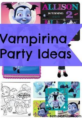 Vampirina Birthday Party Ideas and Themed Supplies - features free printables Bat Snacks, Vampirina Birthday Party Ideas, Vampirina Birthday Party, Vampirina Party, Vampirina Birthday, Granddaughter Birthday, Bday Girl, 6th Birthday Parties