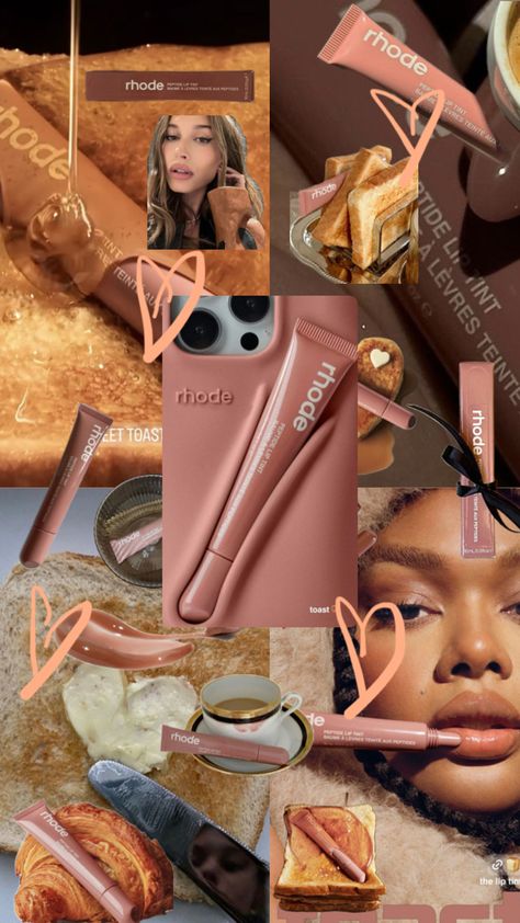 #rhodeskin #rhodetoast #rhodepeptideliptreatment Perfect Captions, Rhodes, Things To Buy, Aesthetic Wallpapers, Toast, Make Up, Makeup