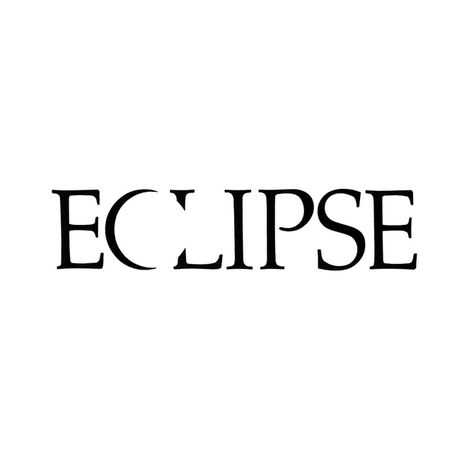 Eclipse - Logo Database - Graphis Name Group Ideas, Eclipse Logo Design, Magazine Name Ideas, Kpop Logo Ideas, Word Art Fonts, Eclipse Logo, Name Logos, Dr Logo, Phobia Words