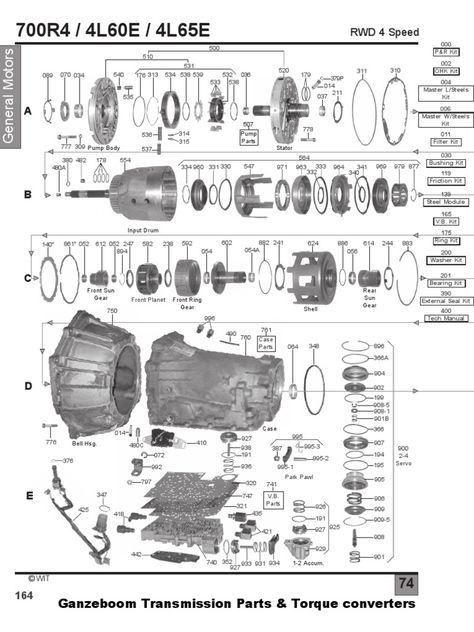 4l60e Transmission Rebuild, Body Layout, Chevy Transmission, 4l60e Transmission, Body Diagram, Exploded View, Transmission Repair, Automotive Mechanic, Ls Engine