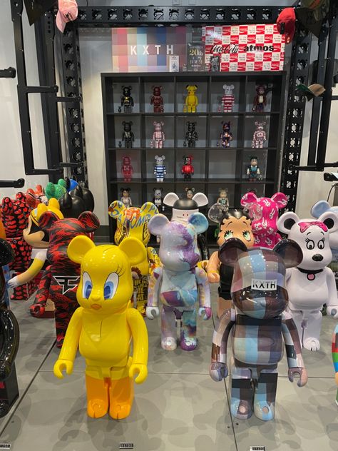 Kaws Collection, Retro Futurism Aesthetic, Kaws Bear, Kaws Figurine, Kaws Figures, Bear Brick, Hypebeast Room, Video Game Devices, Studio Music