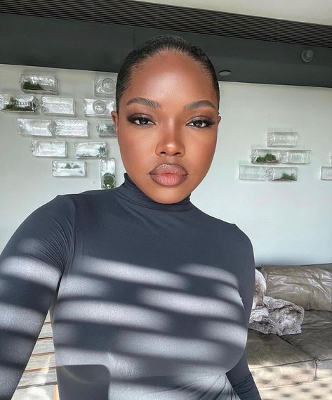 Ryan Destiny Makeup, Ryan Destiny Outfits, Ryan Destiny Aesthetic, Ryan Destiny Style, Ryan Destiny, College Beauty, Makeup For Black Skin, Dark Skin Beauty, Face Card