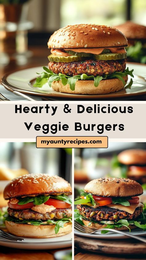 Dive into the flavor of our Easy Homemade Veggie Burgers! These plant-based burgers are loaded with nutritious ingredients and seasoned to perfection. Perfect for grilling or pan-frying, they’re a delicious and healthy alternative to traditional beef burgers. Top with avocado, lettuce, and tomato for a mouthwatering meal that’s perfect for any occasion! Plant Based Burger Patties, Burgers Healthy, Homemade Veggie Burgers, Veggie Burgers Recipe, Plant Based Burgers, Plant Based Recipes Easy, Pan Frying, Veggie Burgers, Beef Burgers