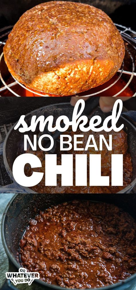 Smoked Over The Top No-Bean Chili Recipe Traeger Chili Recipe, Over The Top Chili Pellet Grill, Smoked Over The Top Chili, Smoked Chicken Chili, Smoker Chili, Over The Top Chili, Smoked Chili Recipe, Top Chili Recipes, Smoked Chilli