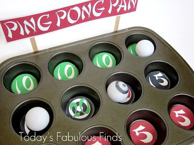 Ping Pong Games, Nursing Home Activities, Diy Carnival, Pong Game, Senior Games, Gratis Printables, Minute To Win It Games, Ping Pong Balls, Printable Kids