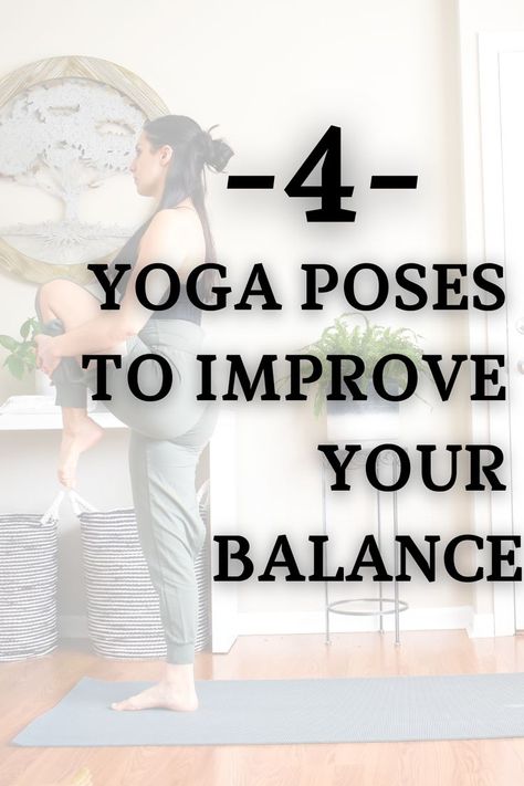 yoga poses for better balance Yoga For Balance And Strength, Yoga Balance Poses For Beginners, Balance On One Leg, How To Work On Balance, Yoga To Strengthen Core, Moves To Improve Balance, Yoga For Stability, Yoga Poses Balance, Best Balance Exercises